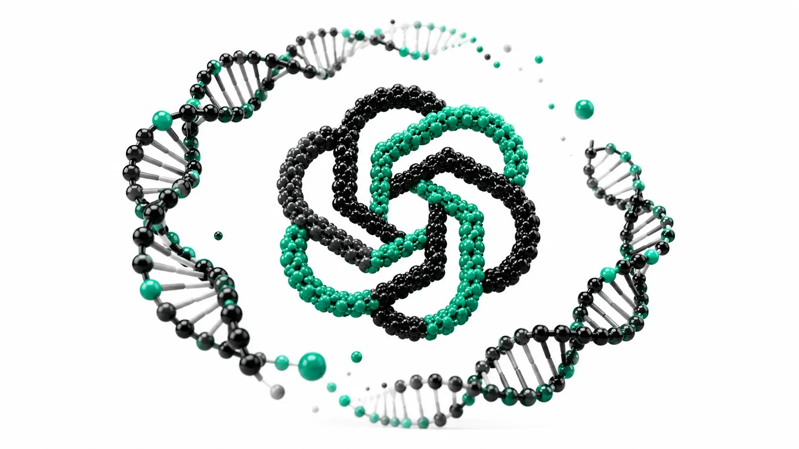 ein openai logo in genom form