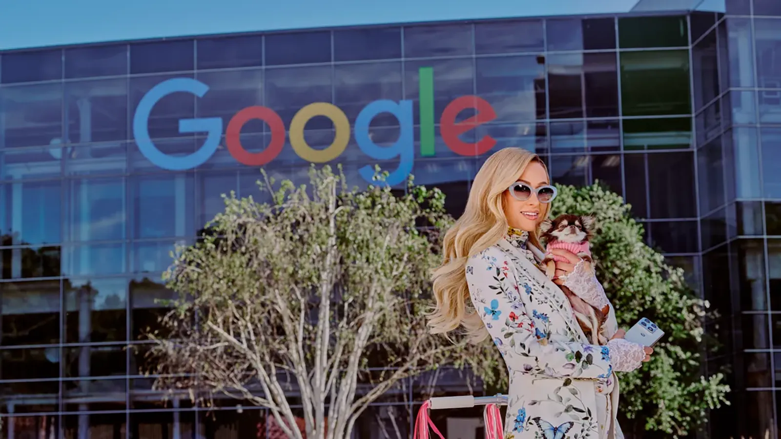 Paris Hilton bei Google