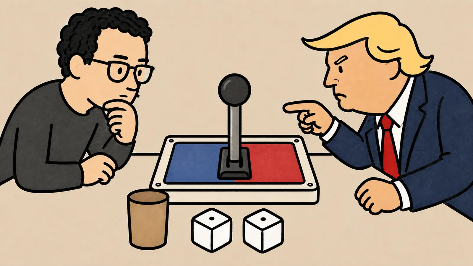 Amodei und Trump spielen ein Spiel