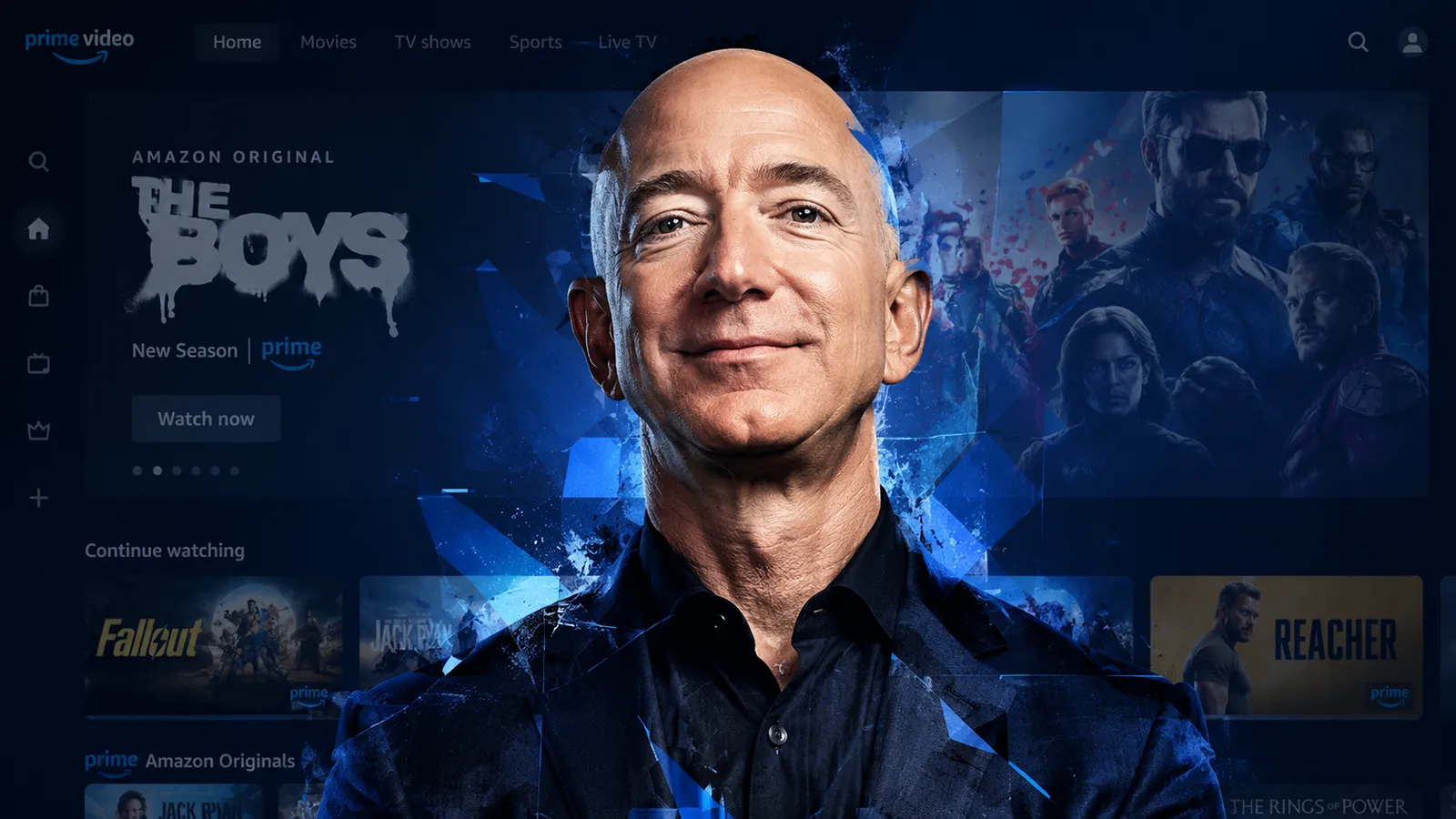 Jeff Bezos vor Amazon Prime Video