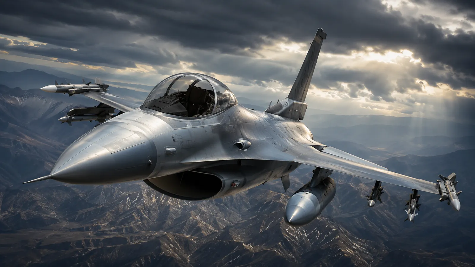 Eine F16 fliegt autonom
