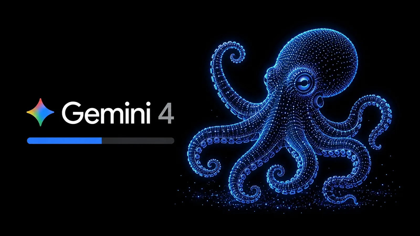 Eine Krake mit Gemini 4 Schriftzug