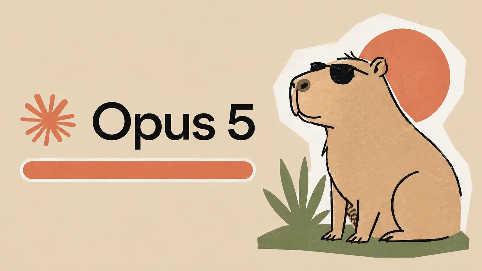 Ein Tier schaut auf Opus 5