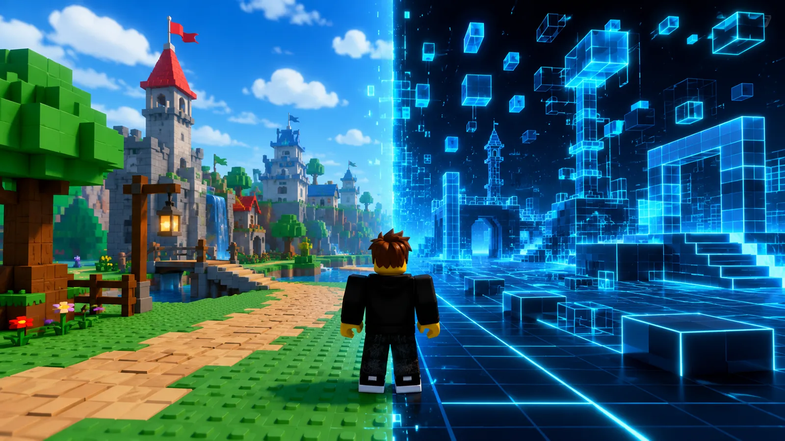 Zwei Roblox Welten