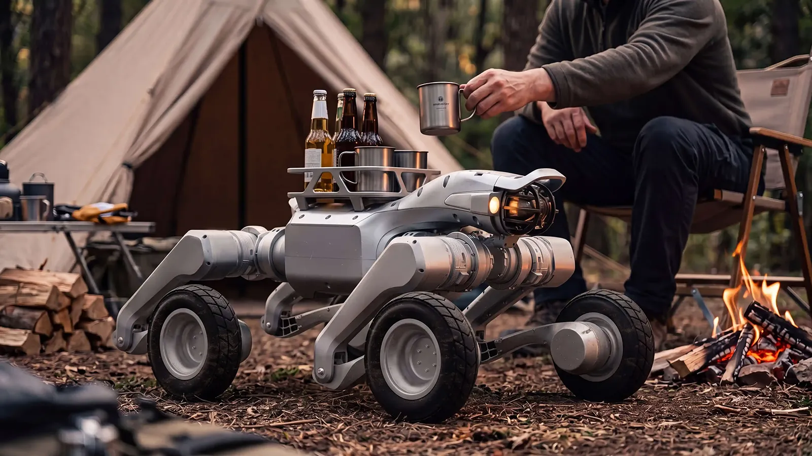 Unitree Roboter in der Wildnis