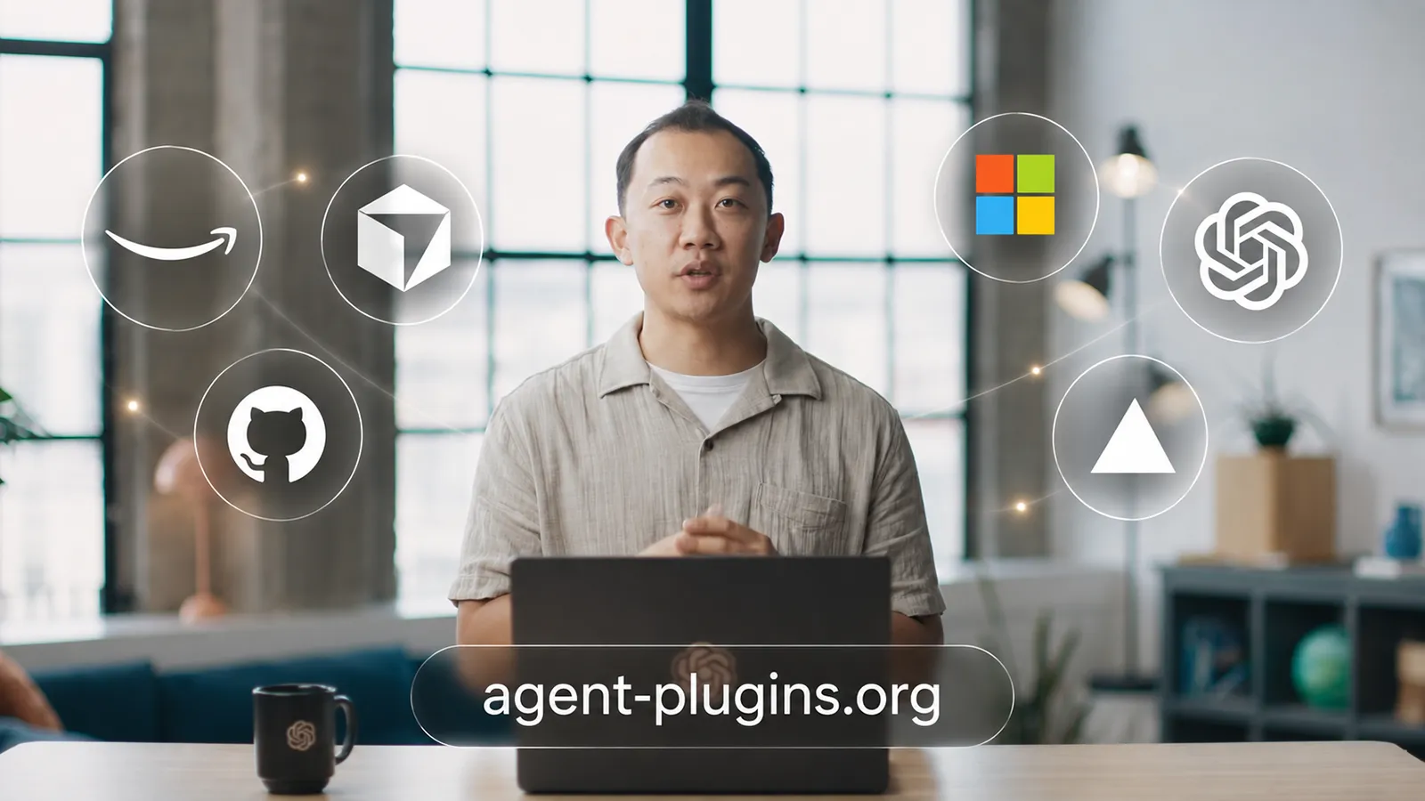 Ein Mitarbeiter stellt agent-plugins vor
