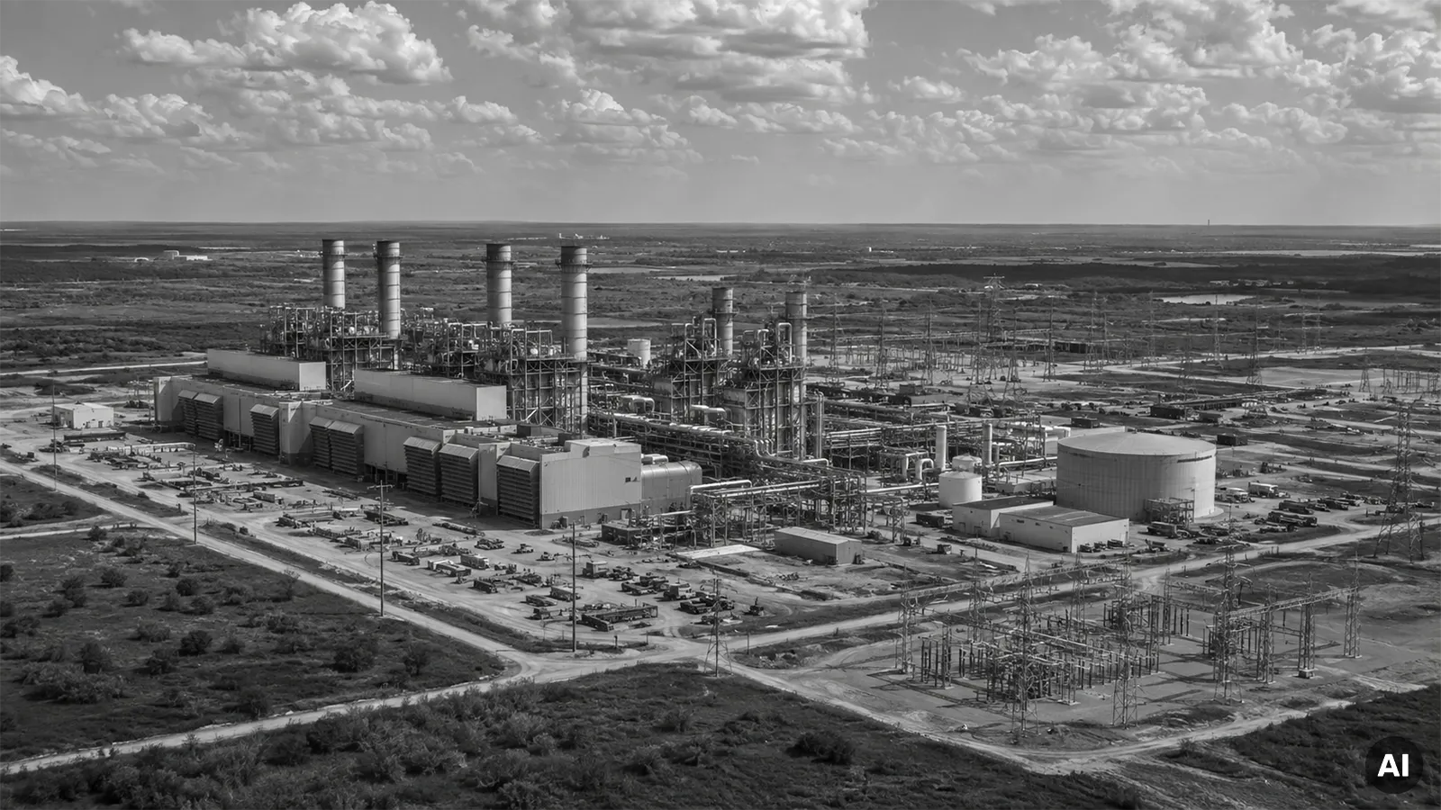 Ein Gaskraftwerk