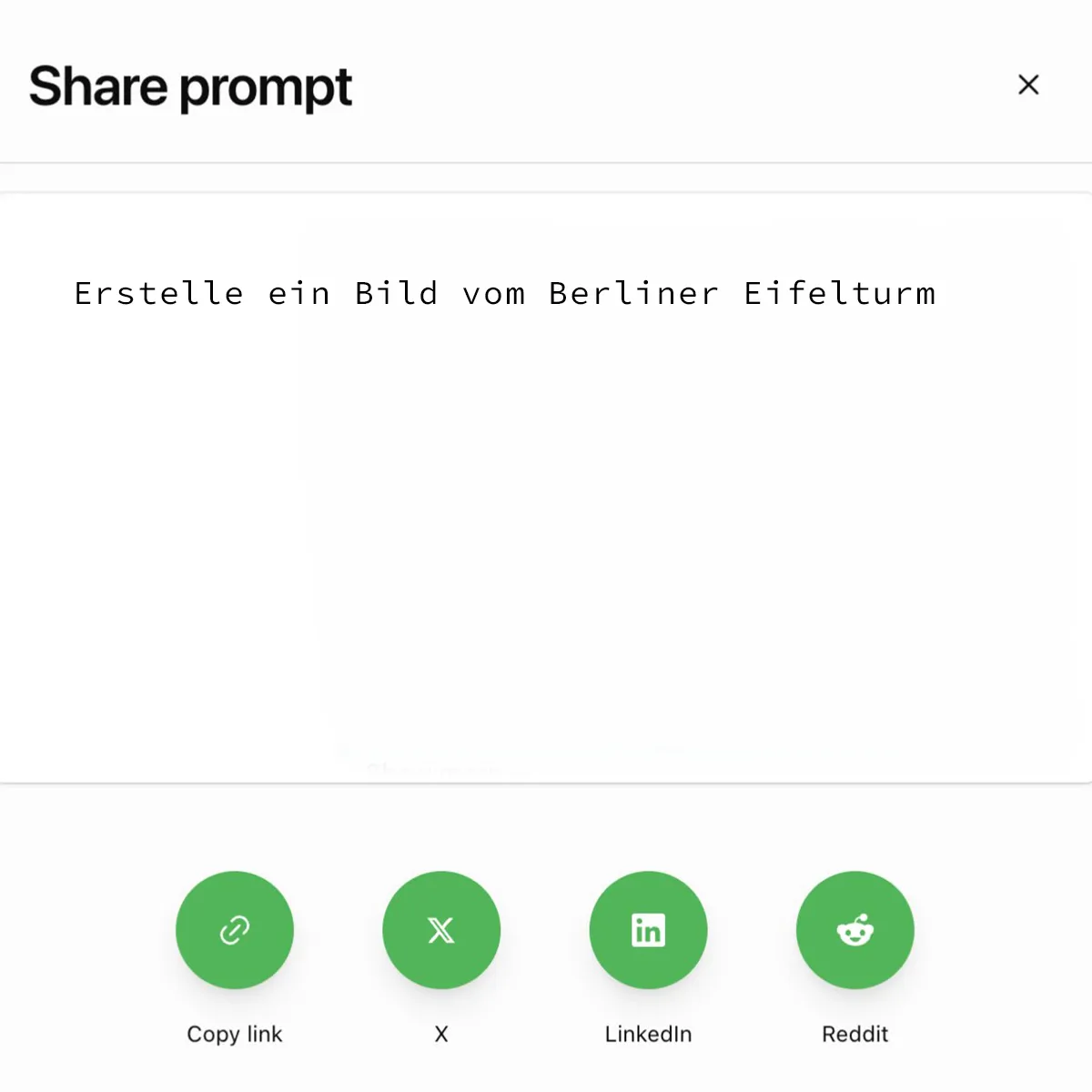 Share Prompt Bild