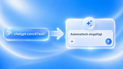 ChatGPT-Prompts direkt per Link teilen