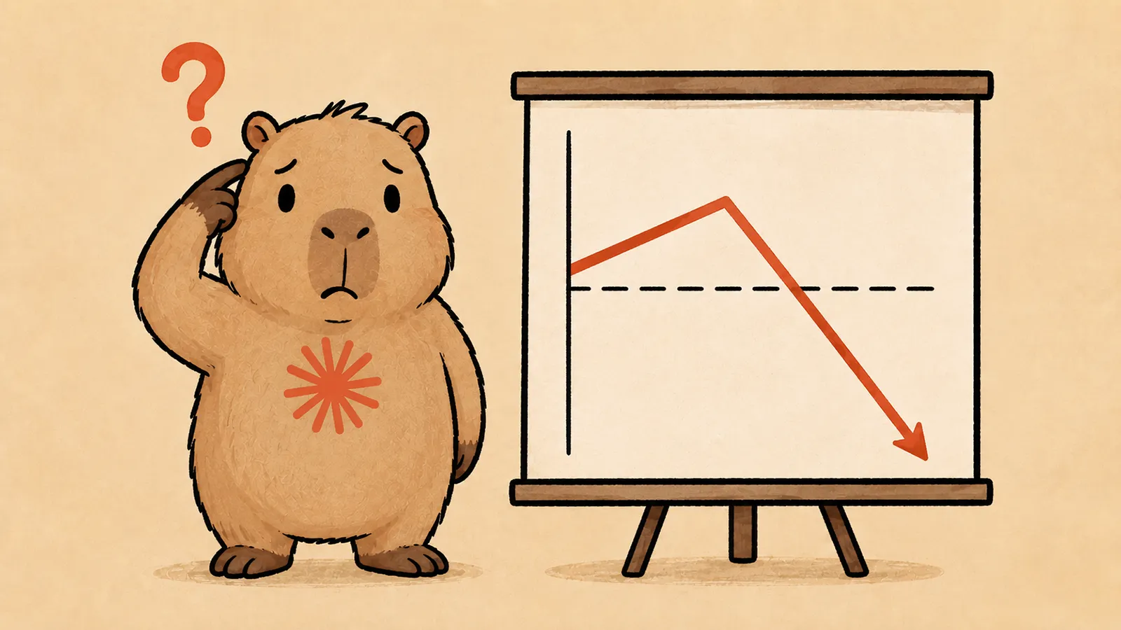 Ein Wasserschwein versteht die Grafik nicht