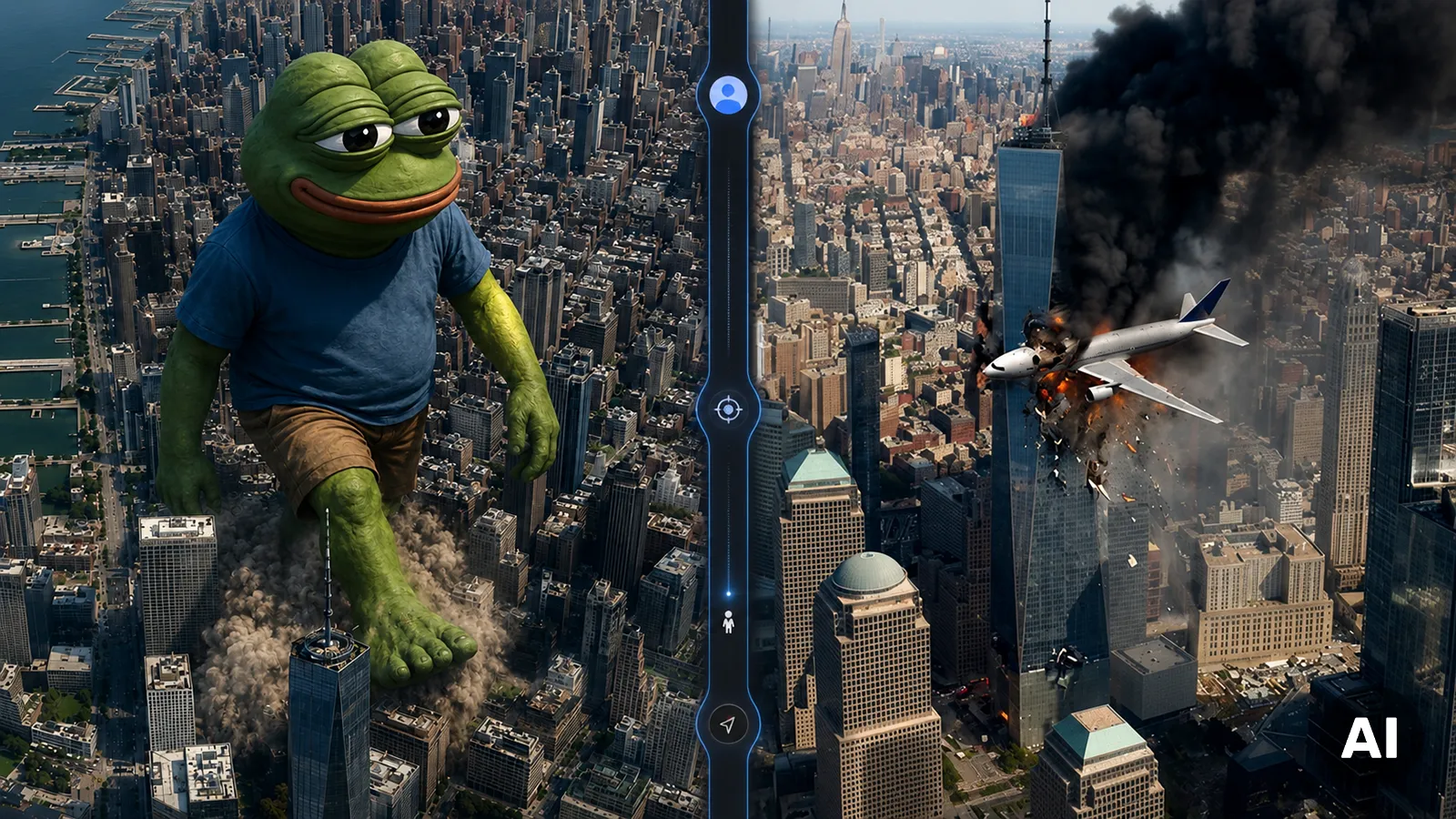 Manipulierte Google Earth Karten