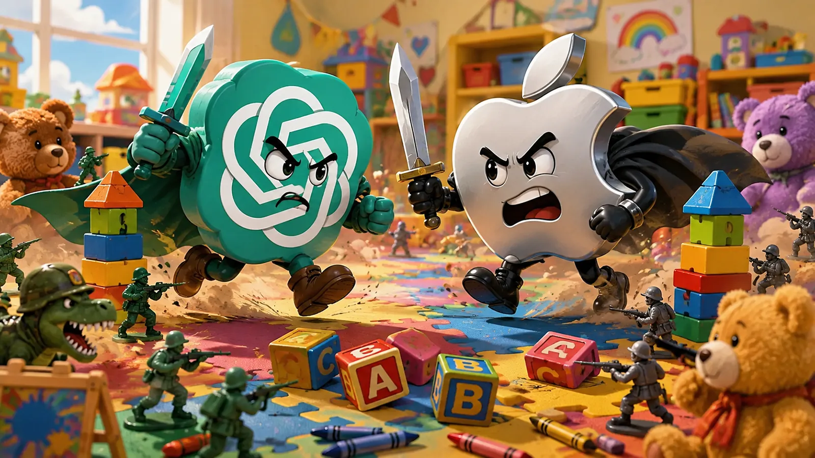 Ein Krieg zwischen Apple und OpenAI im Spielzimmer