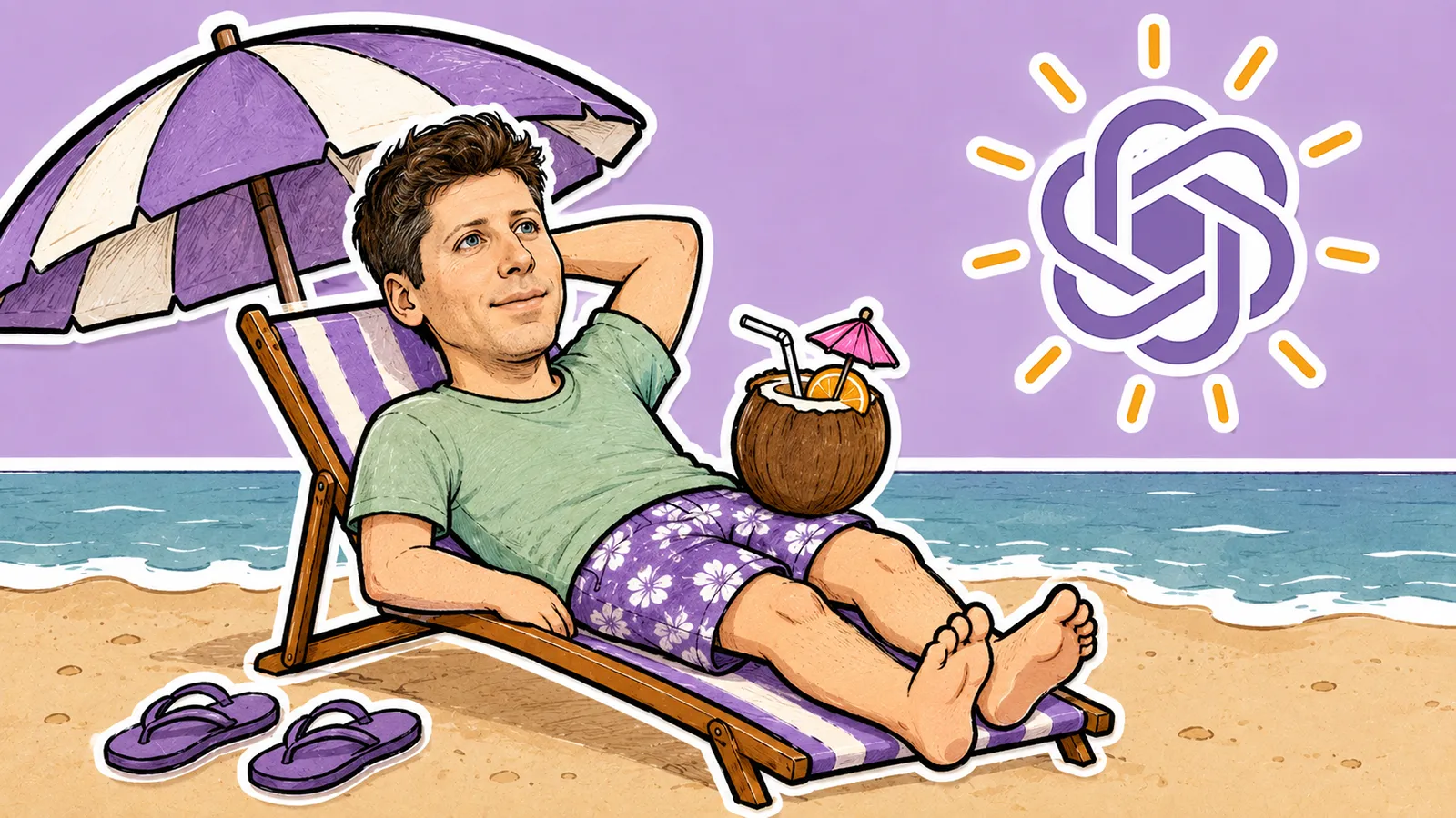 Sam Altman im Urlaub macht Pause