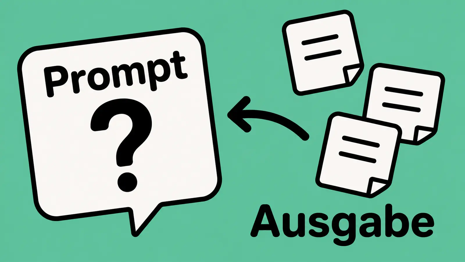 Ein Prompt und eine Ausgabe