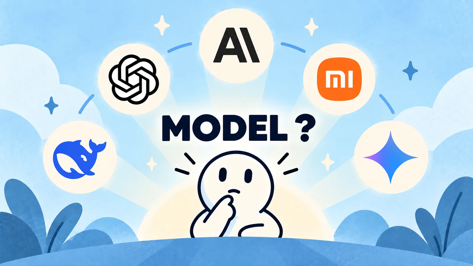 Eine Person denkt über KI Modelle nach