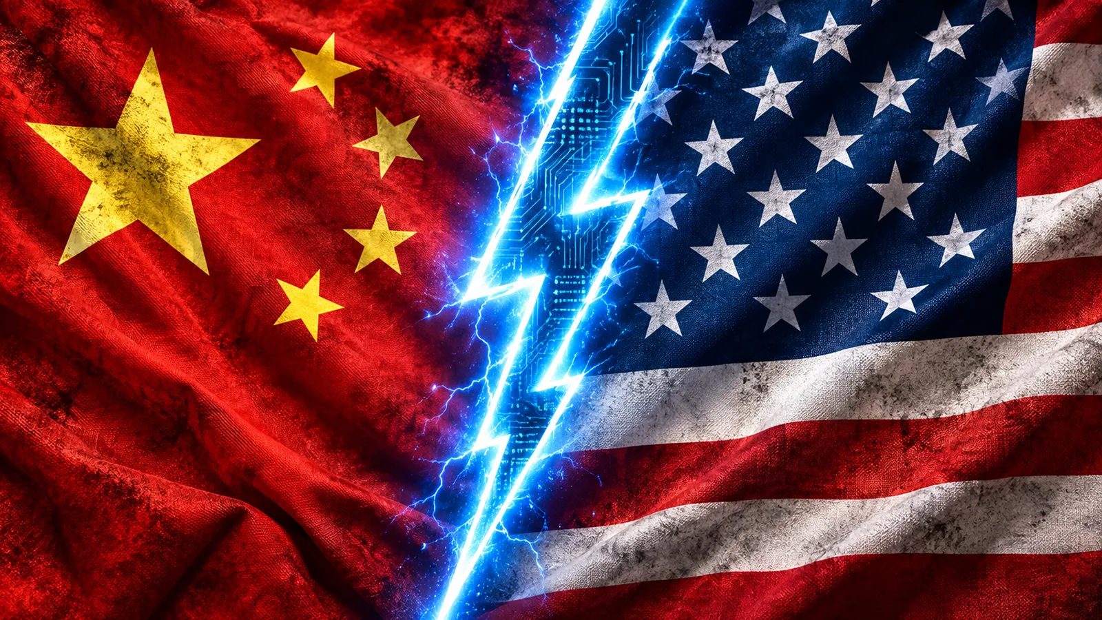 china und usa flagge