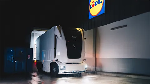 Lidl schickt fahrerlosen Lkw los