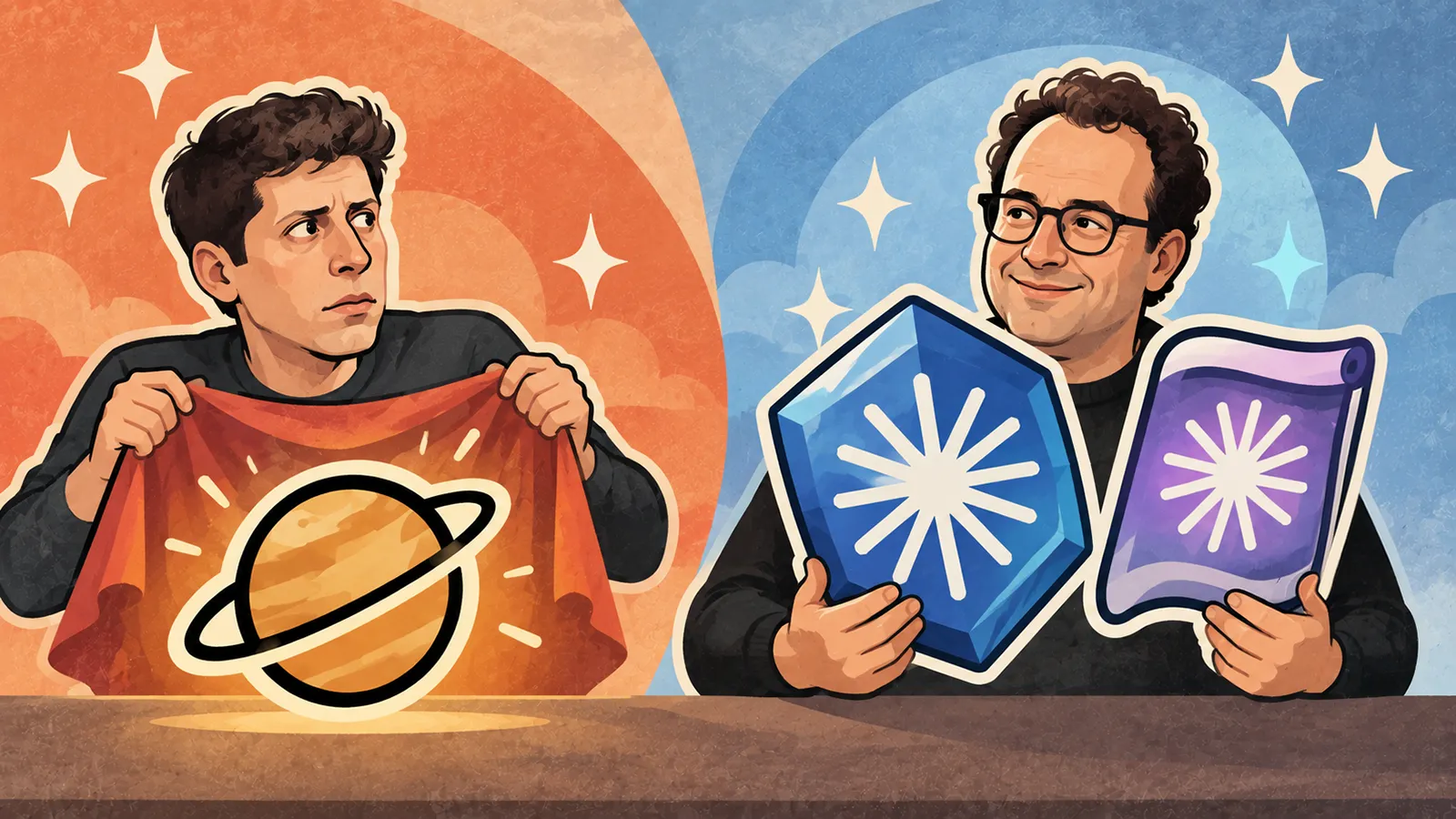 Sam Altman und Dario Amodei