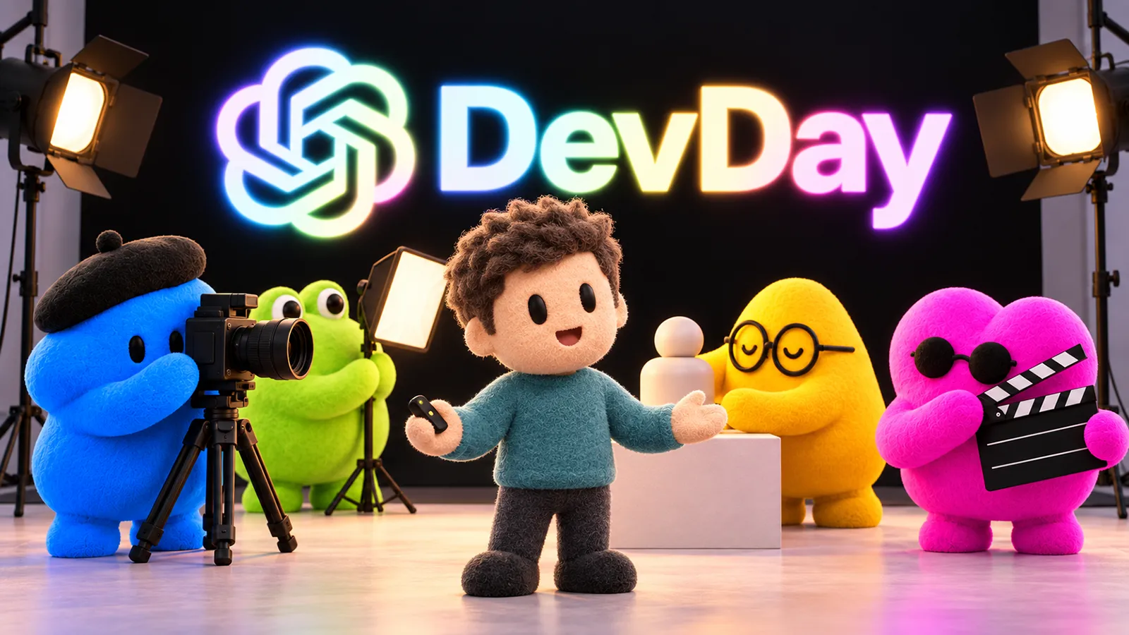Sam Altman mit Dots beim DevDay