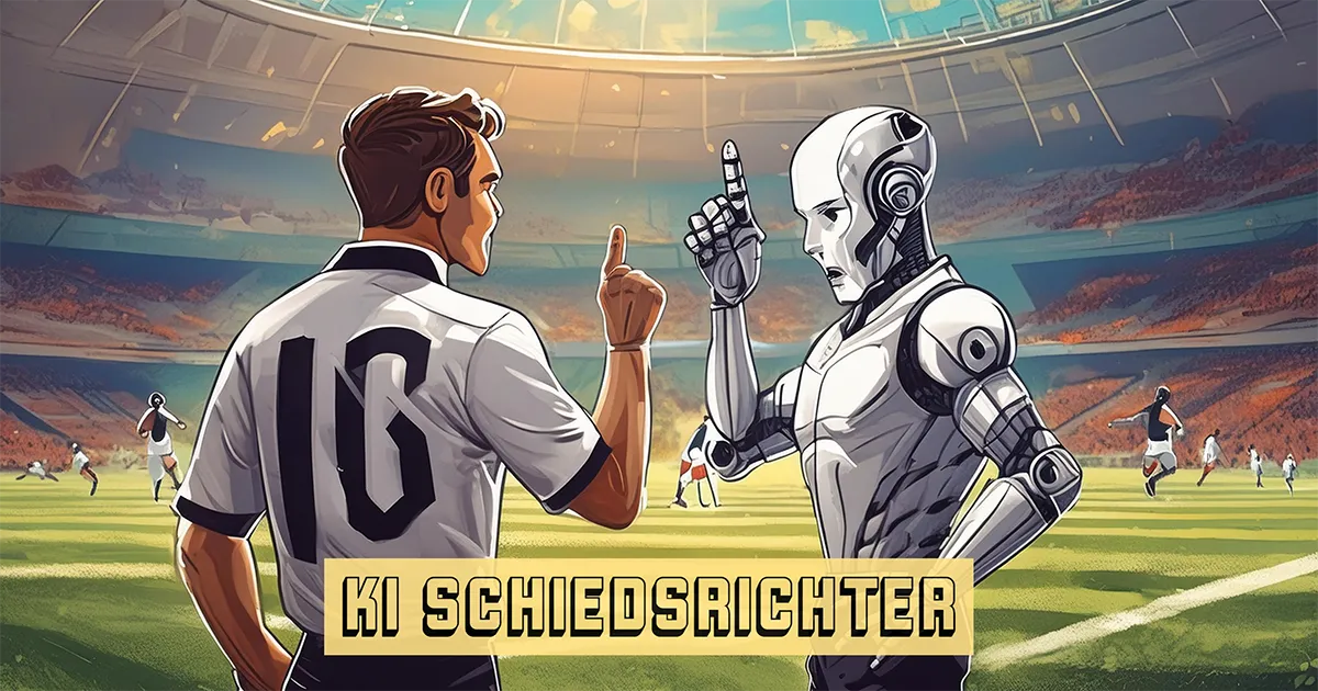 Ein KI Roboter ist Schiedsrichter