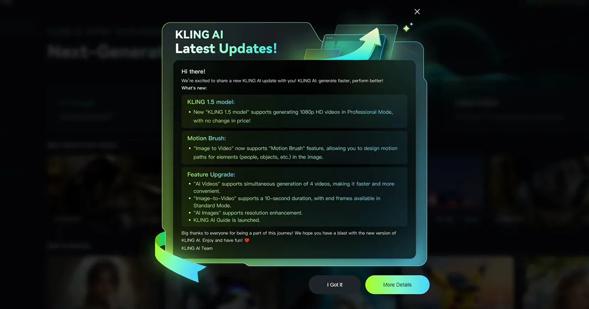 Kling 1.5 Update