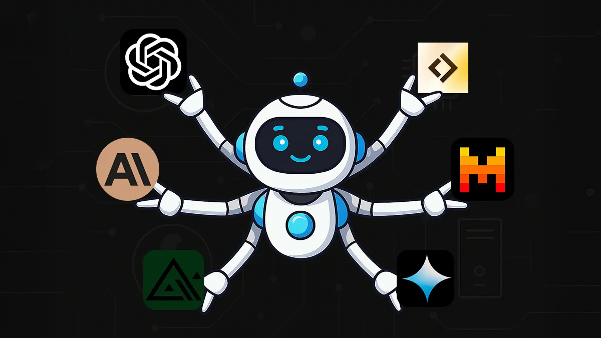 Bild mit ganz vielen KI Tools
