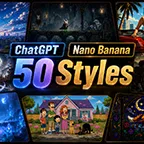 50 Bilder Styles für ChatGPT und Nano Banana