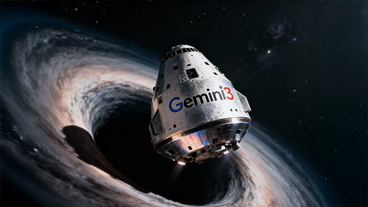 ein Gemini 3 Raumschiff