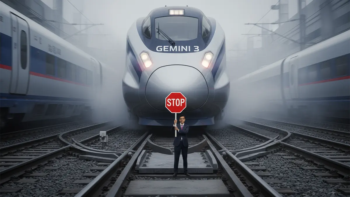 Ein Bahn mit Gemini 3 Schriftzug