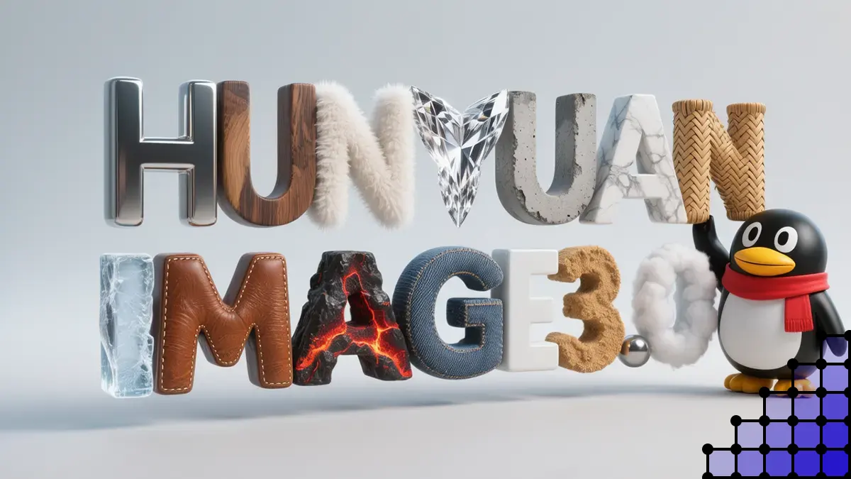 Hunyuan Image 3.0 Schrift