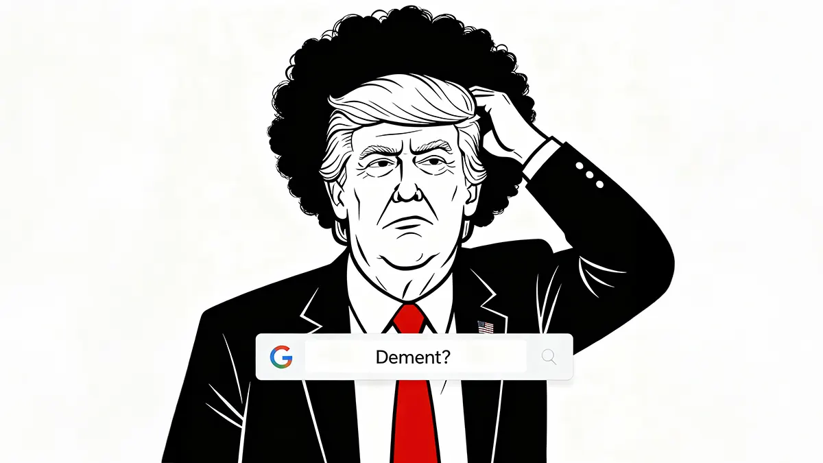 Donald Trump fast sich an den Kopf