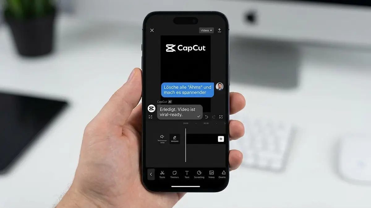 CapCut auf dem Smartphone