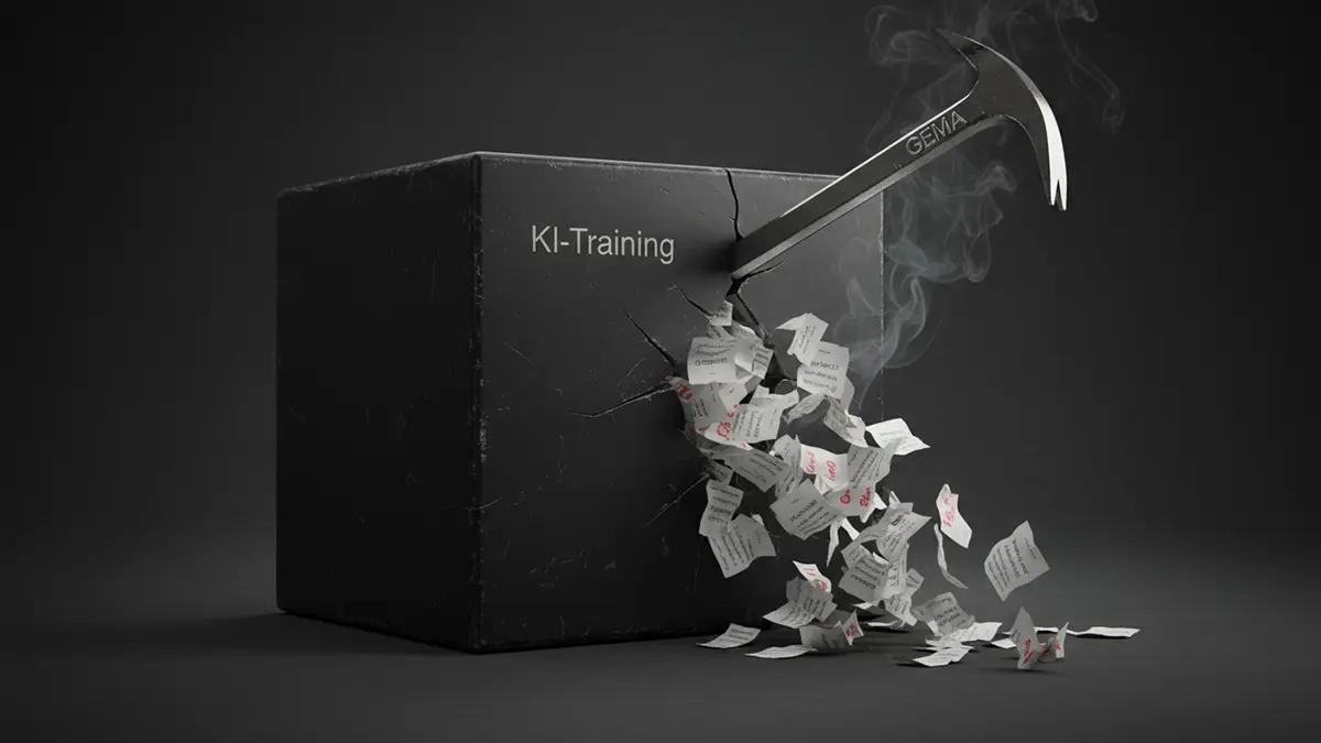 Eine Blackbox von der Gema aufgeschlagen