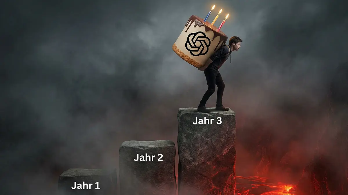 sam altman trägt geburtstagtorte