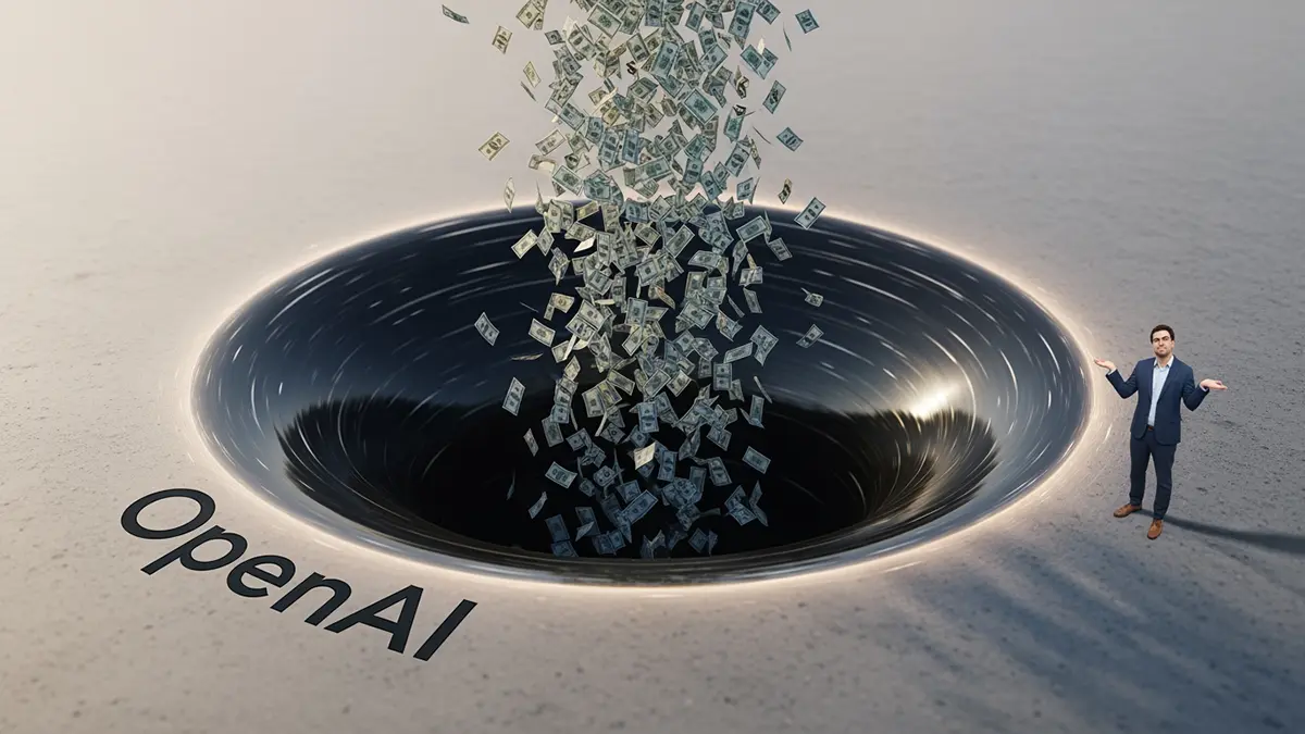 Ein schwarzes Loch wo Geldscheine reinfliegen