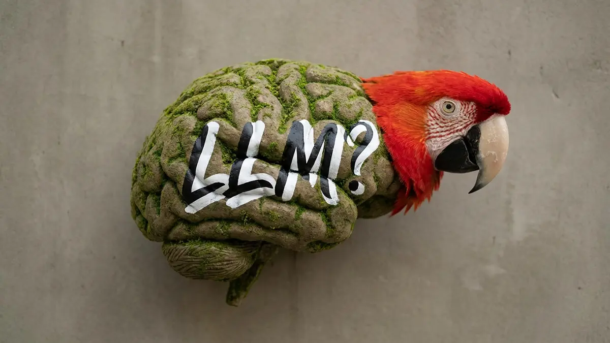 Ein Papagei mit menschlichem Gehirn