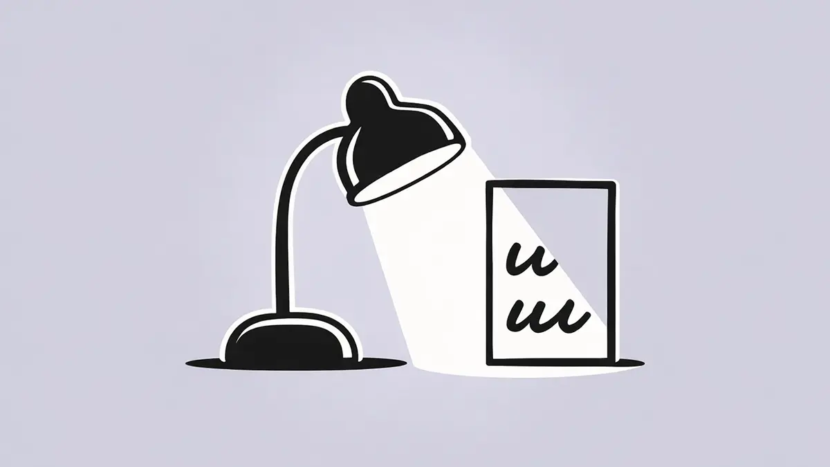 Anthropic Lampe auf Buch