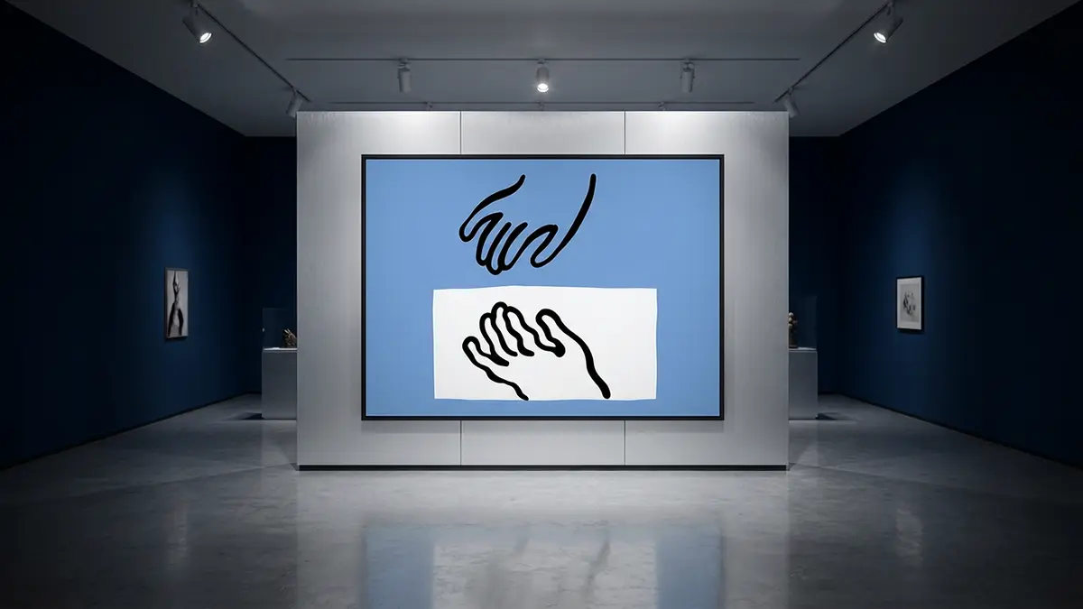 Ein Anthropic Bild im Museum