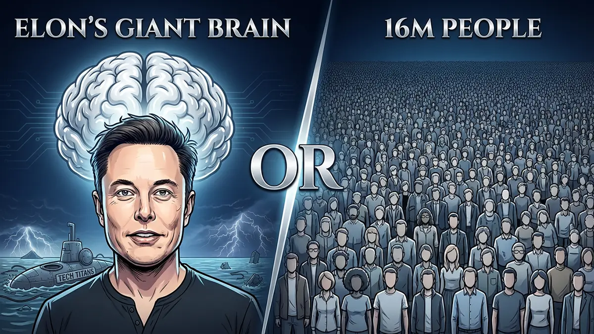 Elon Musk oder Menschen