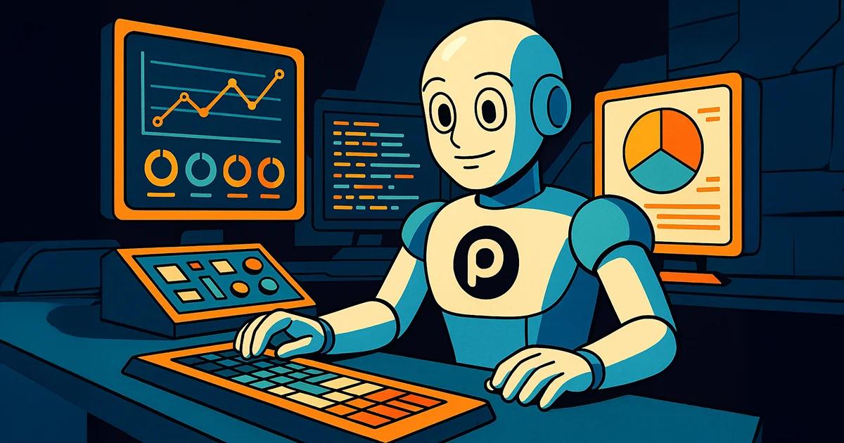 Perplexity Roboter arbeitet