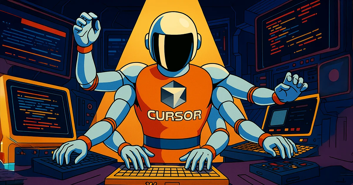 Ein Cursor KI-Agent programmiert