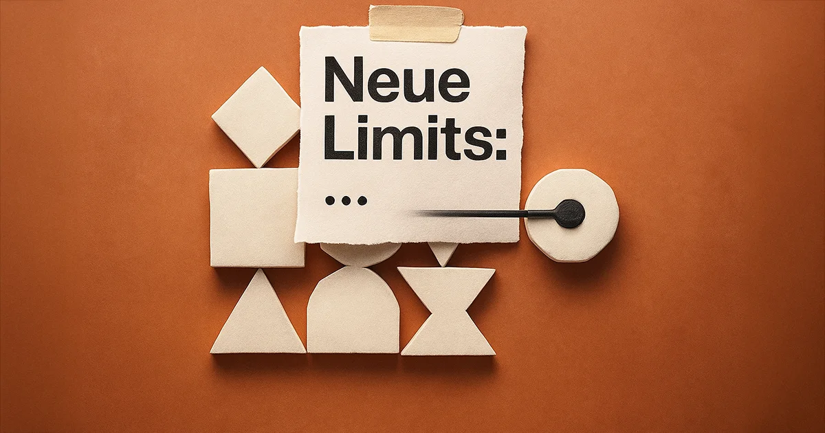 Anthropic Bild mit Zettel "neue Limits"