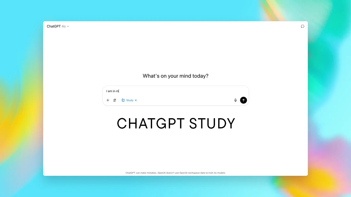 ChatGPT Study Oberfläche