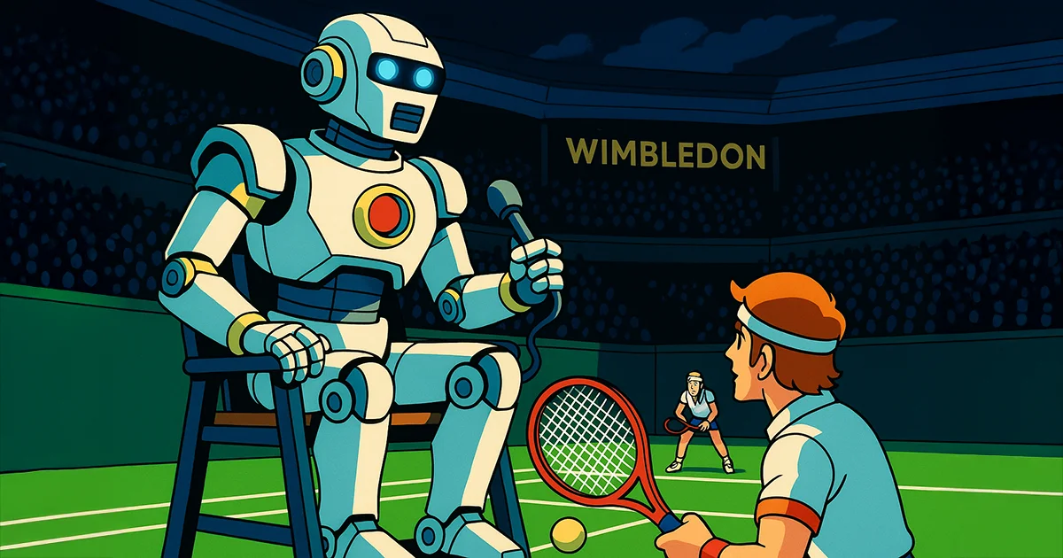 Ein KI-Roboter-Schiedsrichter in Wimbledon
