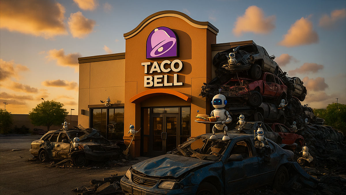 Taco Bell Chaos am Drive In