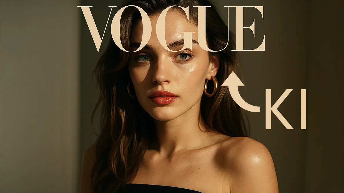 Ein schöne Frau auf einem Cover
