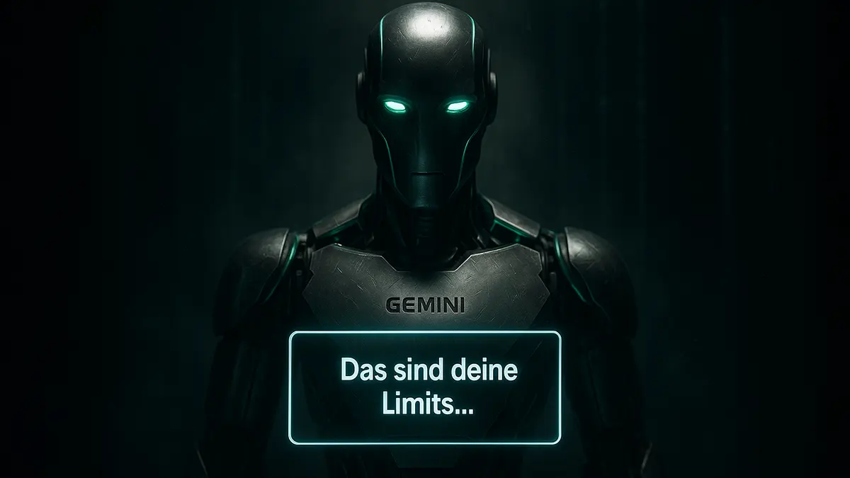 Ein Gemini Roboter mit Limits