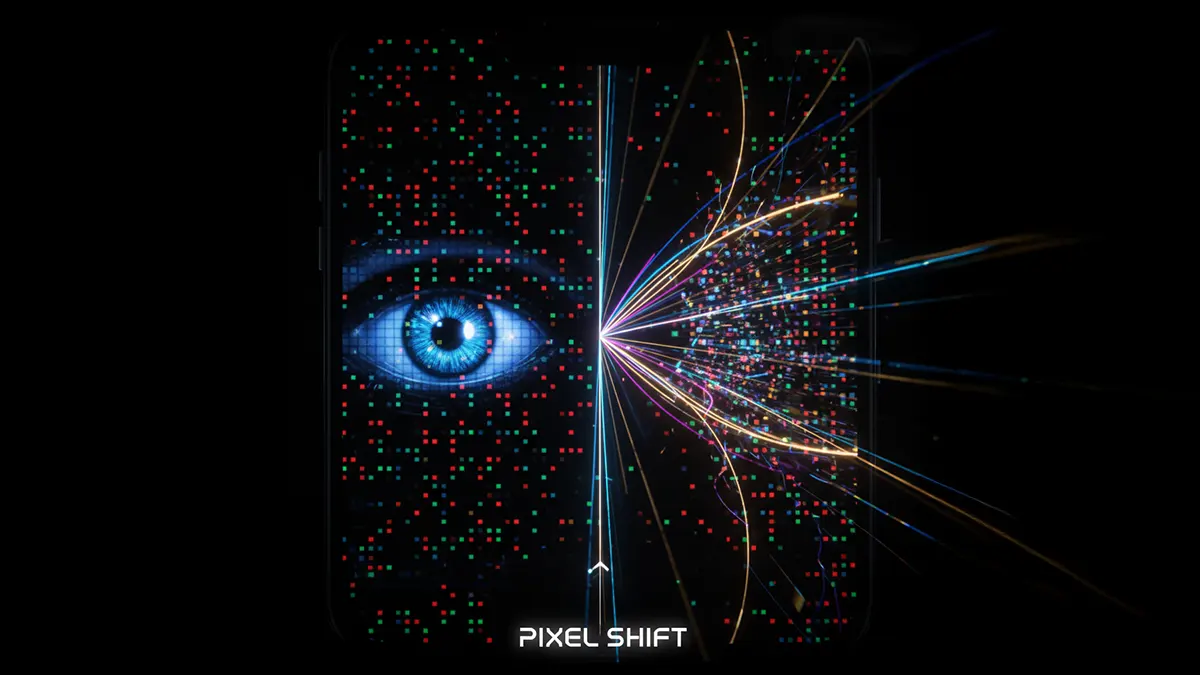 Eine Zeichnung der Samsung Technologie "Private Display"