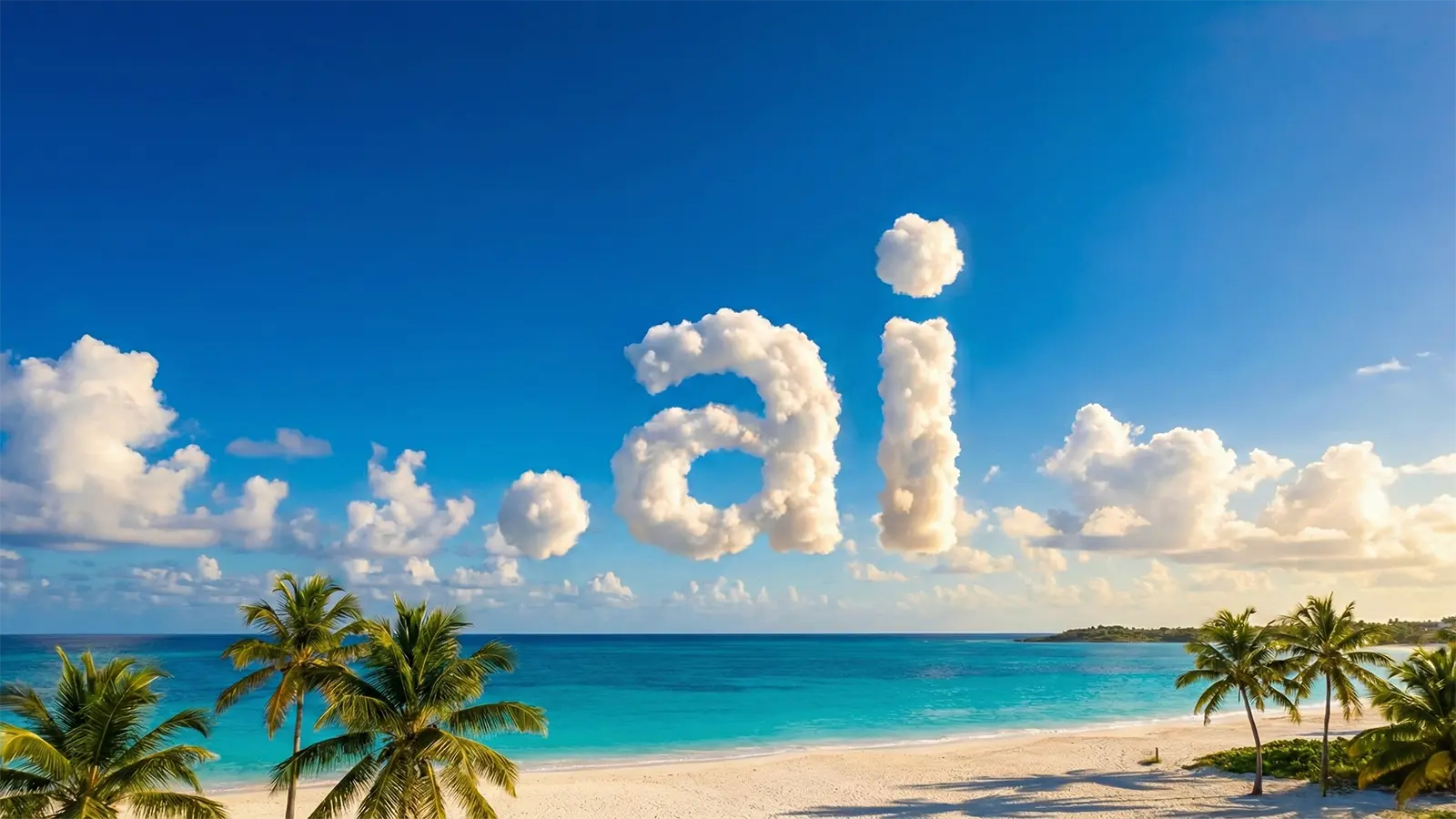 Anguilla mit ai. in den Wolken