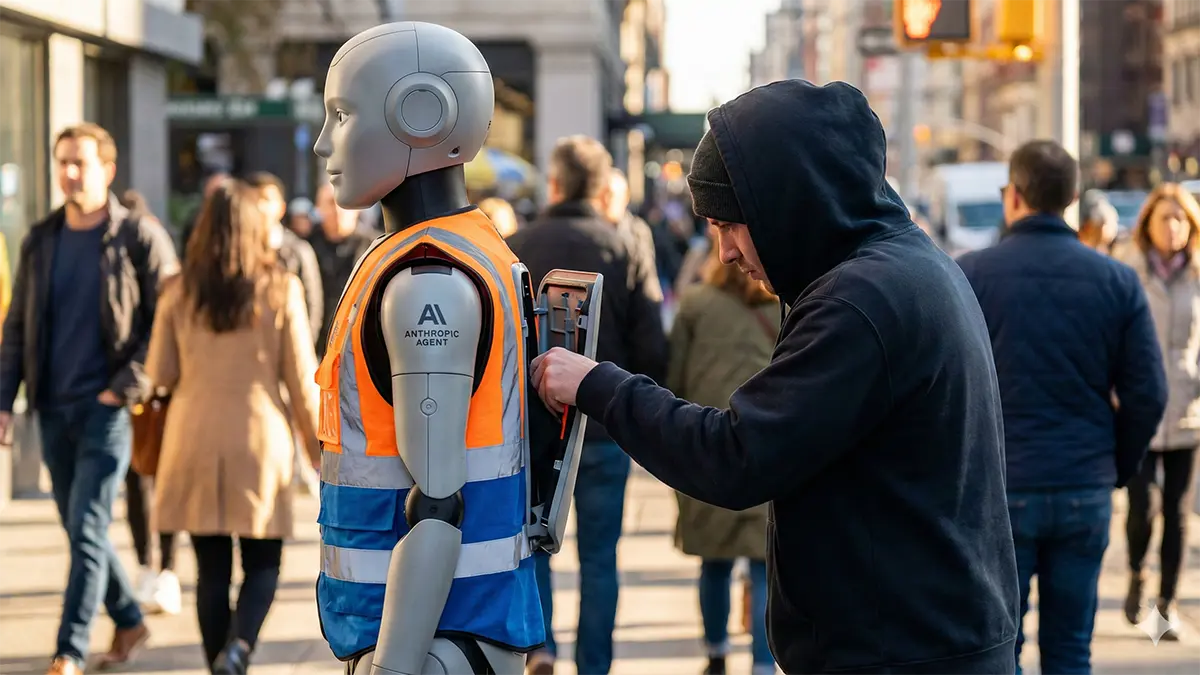 Ein Taschendieb bestiehlt Anthropic Claude Cowork